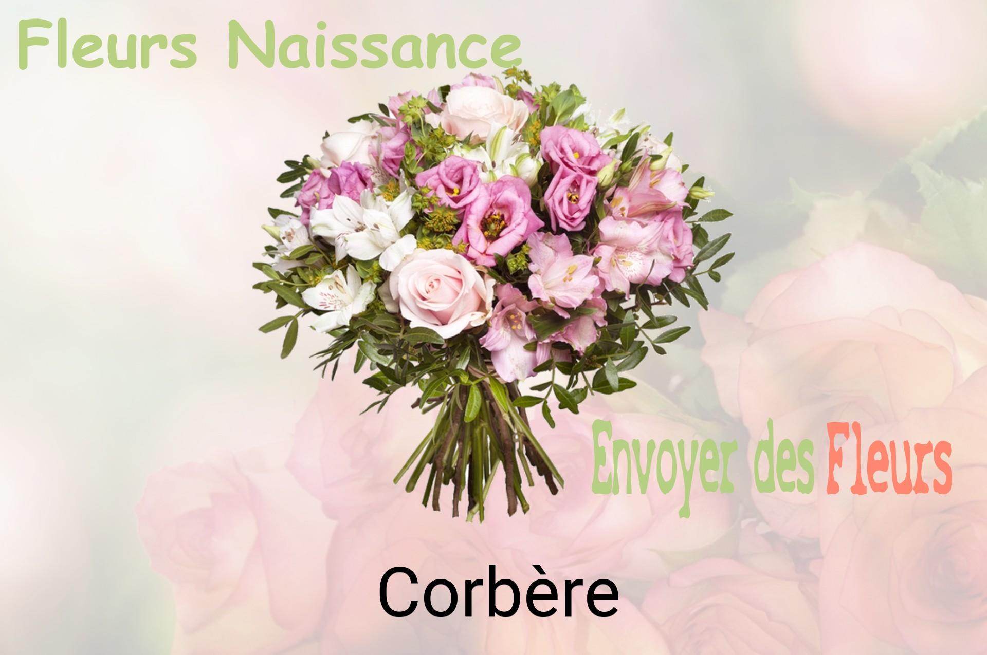 Bouquet de fleurs de naissance livré à Corbère